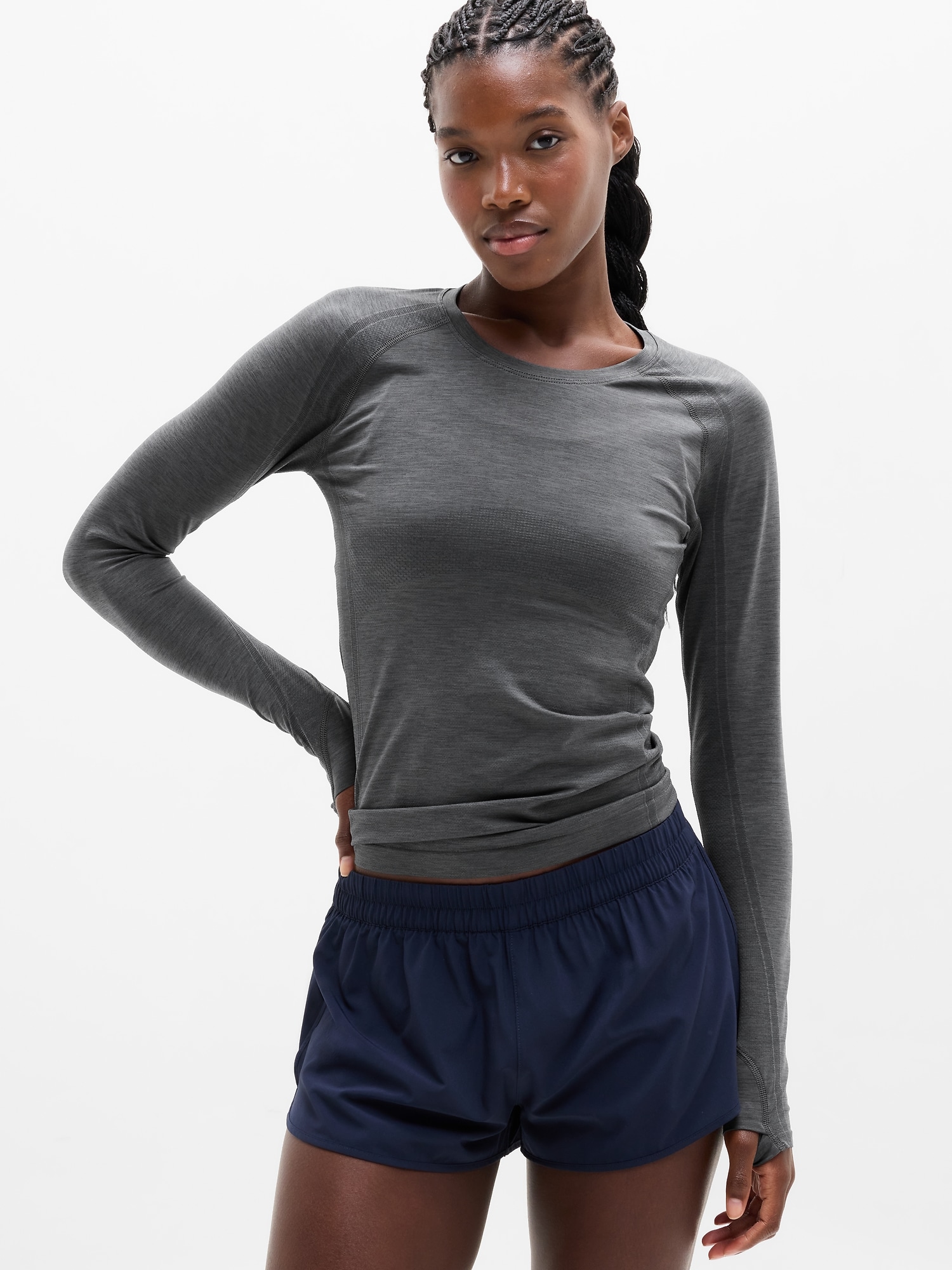Athleta Women's Momentum Flex Top Gray Size XL