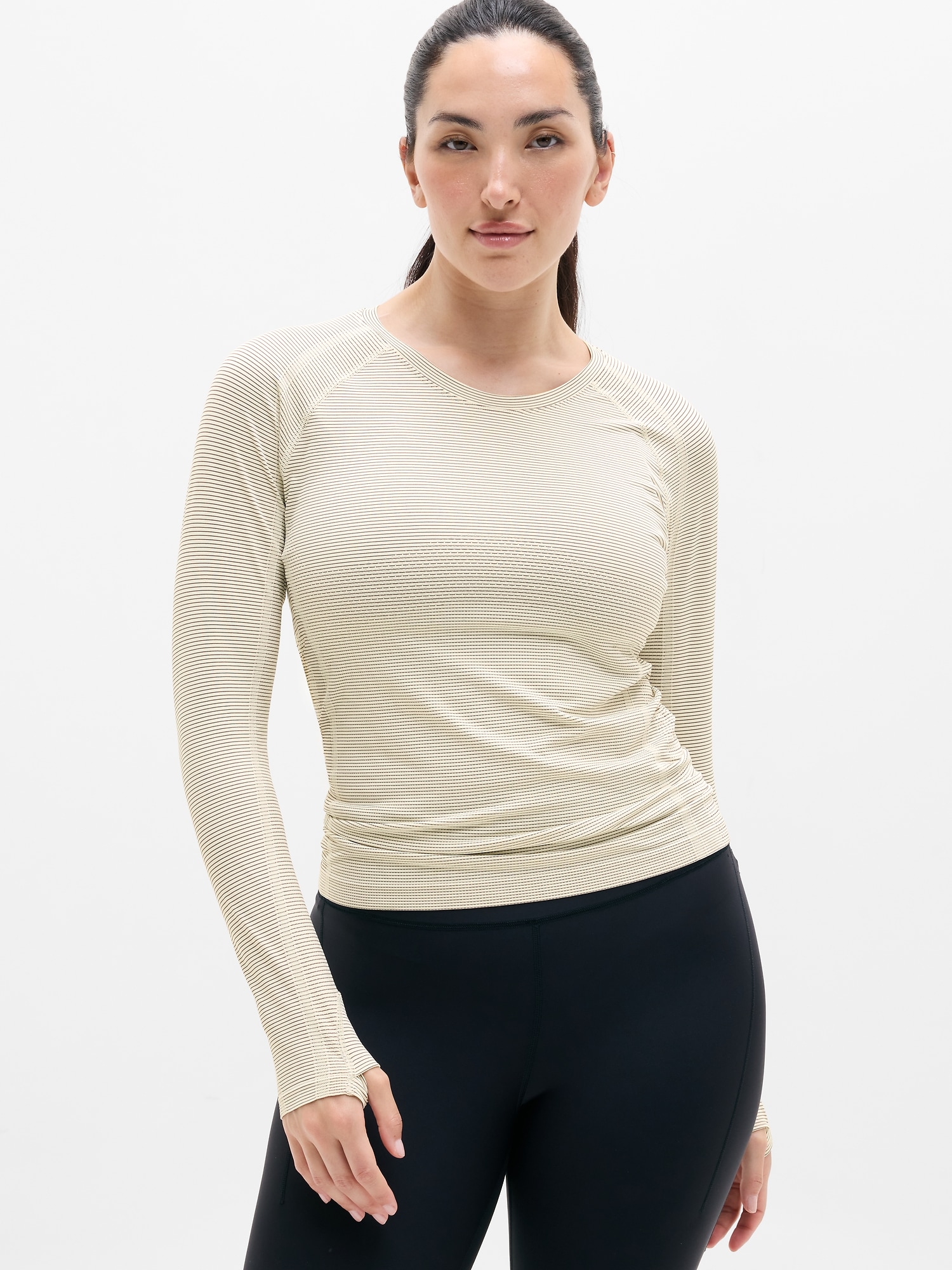 Athleta Women's Momentum Flex Top Beige Size XL