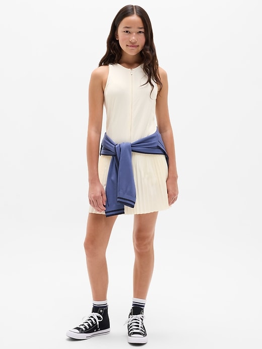 Image number 1 showing, Athleta Girl Pleat Perfect Dress