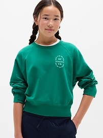 Image number 1 showing, Athleta Girl All Day Crewneck Sweatshirt