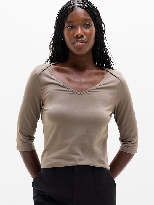 Image number 1 showing, Foundation Midi Sleeve Tee