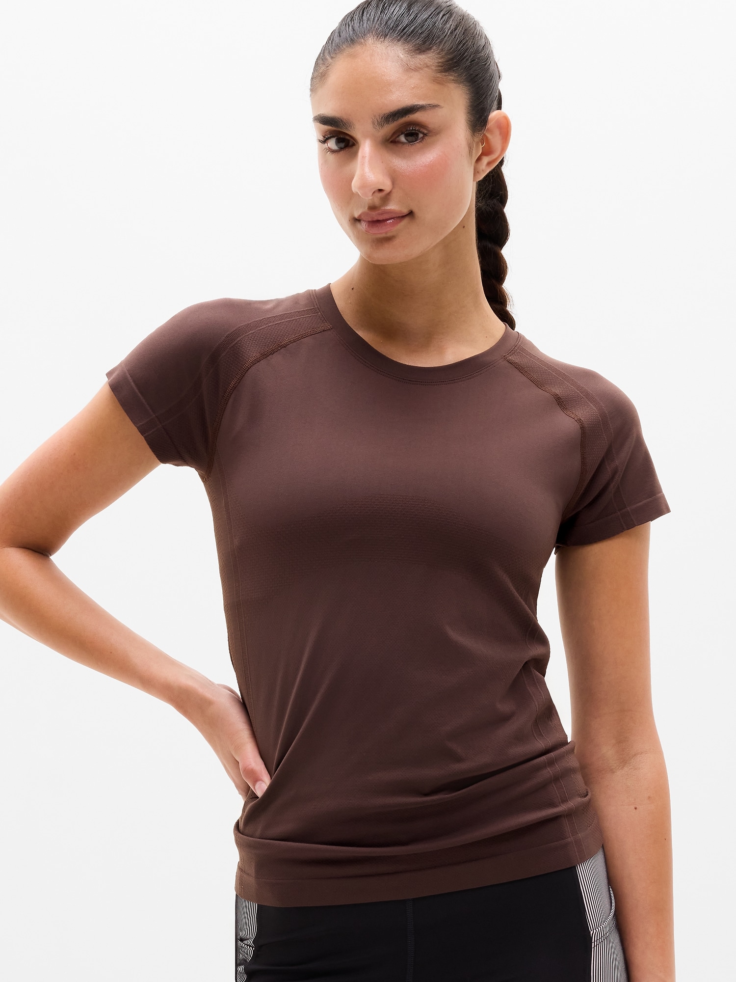 Athleta Women's Momentum Flex Tee Brown Size M