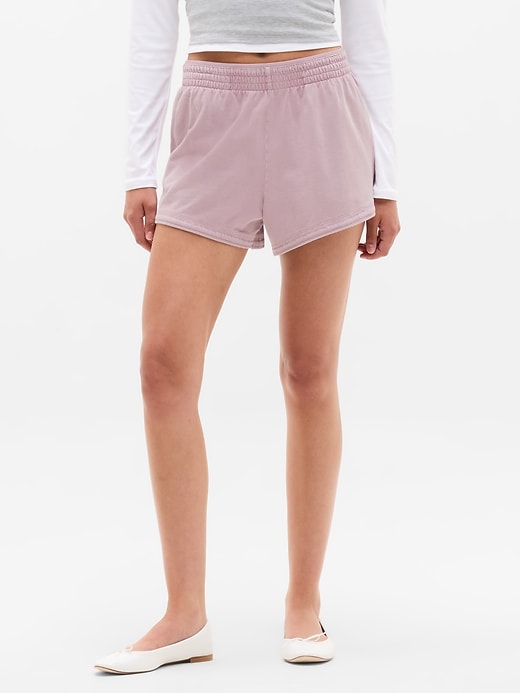 Image number 2 showing, Airy Cotton Terry Snow Wash Shortie