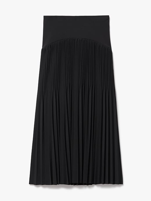 Image number 7 showing, Featherweight Plissé Midi Skirt
