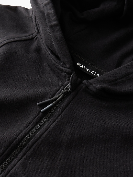 Image number 4 showing, Athleta Girl All Day Full Zip Shrunken Hoodie