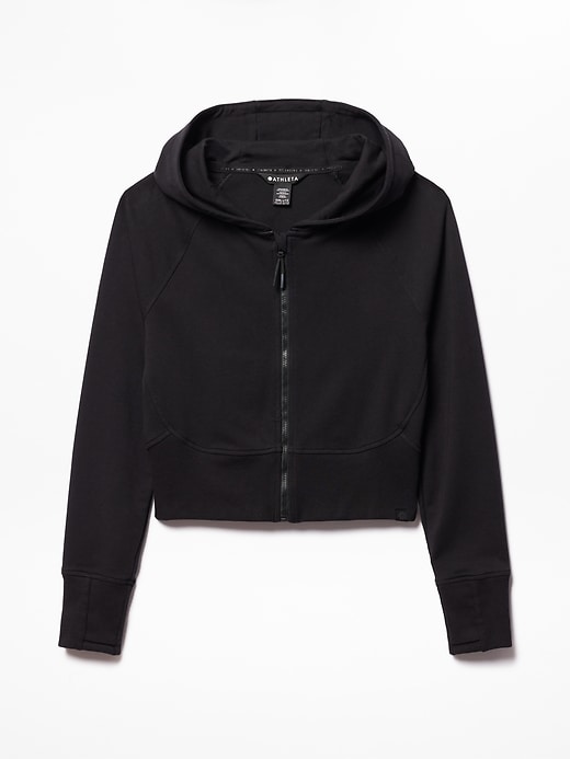 Image number 5 showing, Athleta Girl All Day Full Zip Shrunken Hoodie