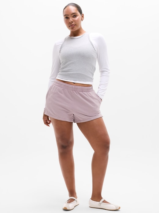 Image number 4 showing, Airy Cotton Terry Snow Wash Shortie