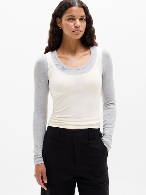 Perfect Rib Layered Top