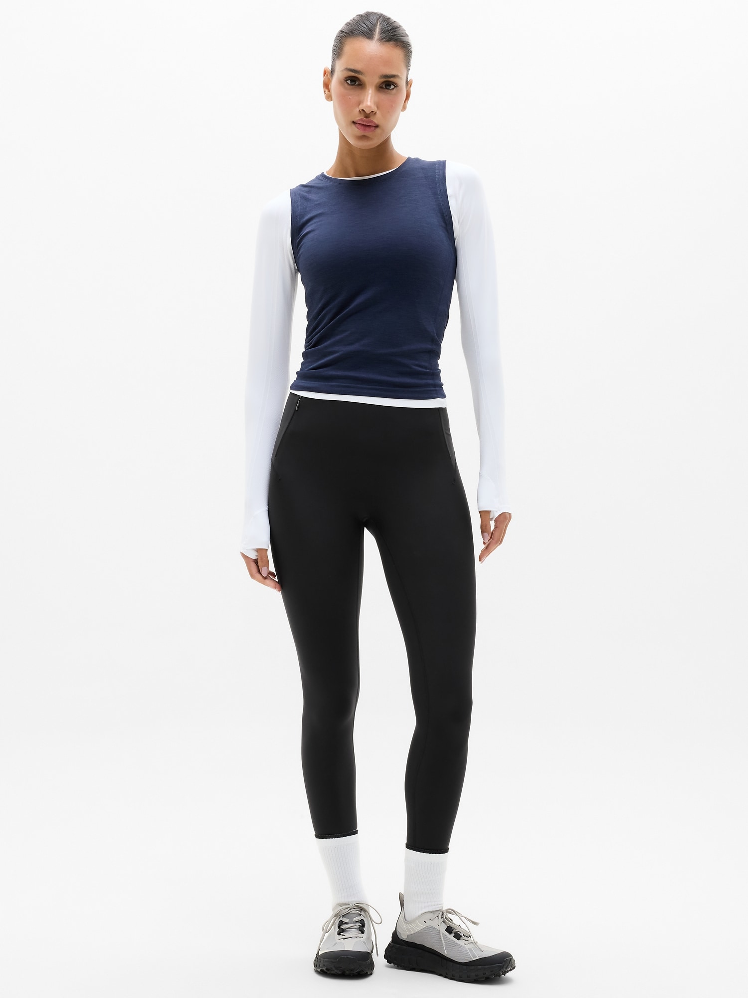 Athleta Women's Powermove Smooth Rise Legging Black Size L