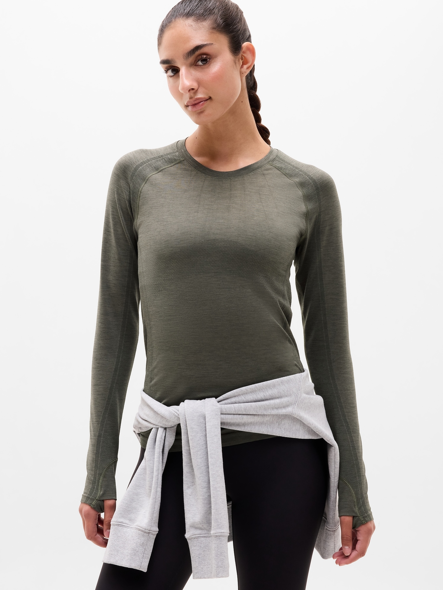 Athleta Women's Momentum Flex Top Green Size M