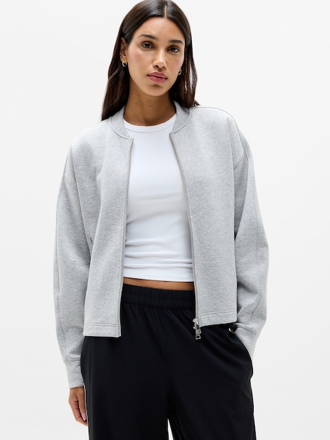 Form Knit Bomber Sweatshirt