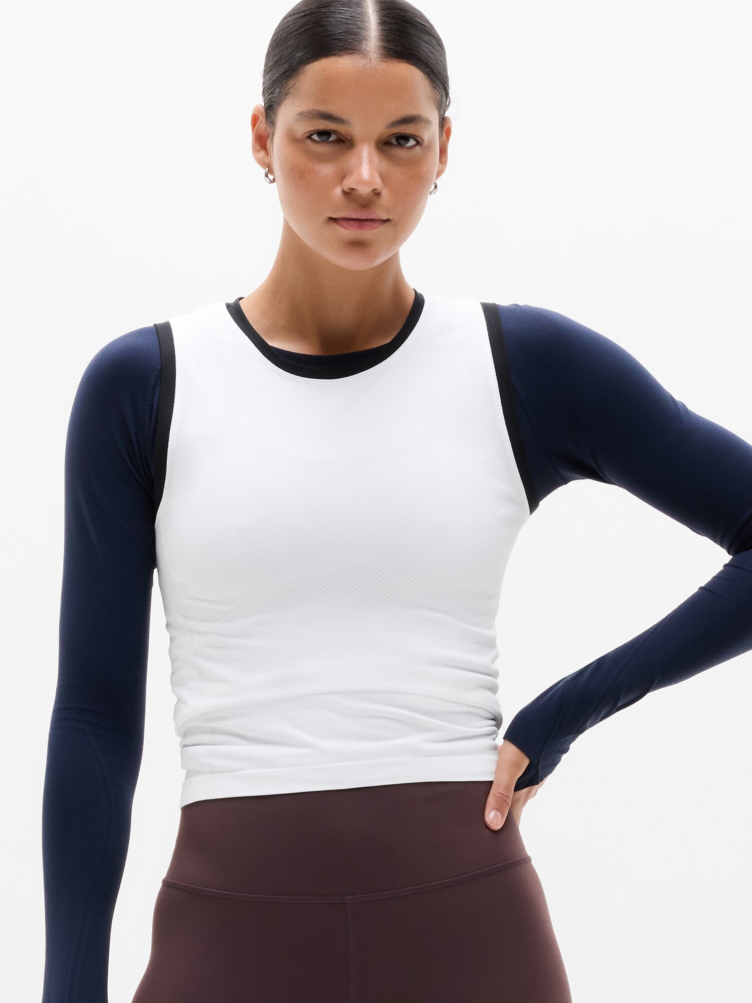 Athleta Women's Momentum Flex Muscle Tank White Size S