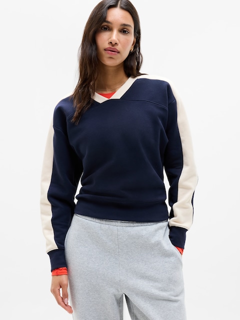 Forever Fleece V-Neck Sweatshirt