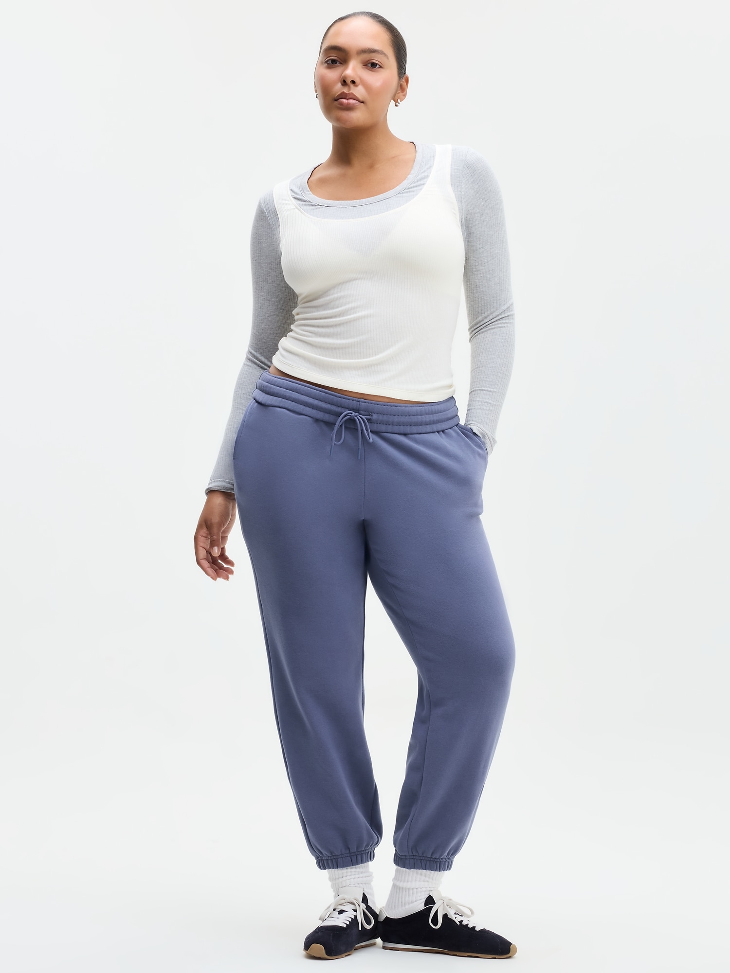 Athleta Women's Forever Fleece Classic Jogger Blue Tall Size L