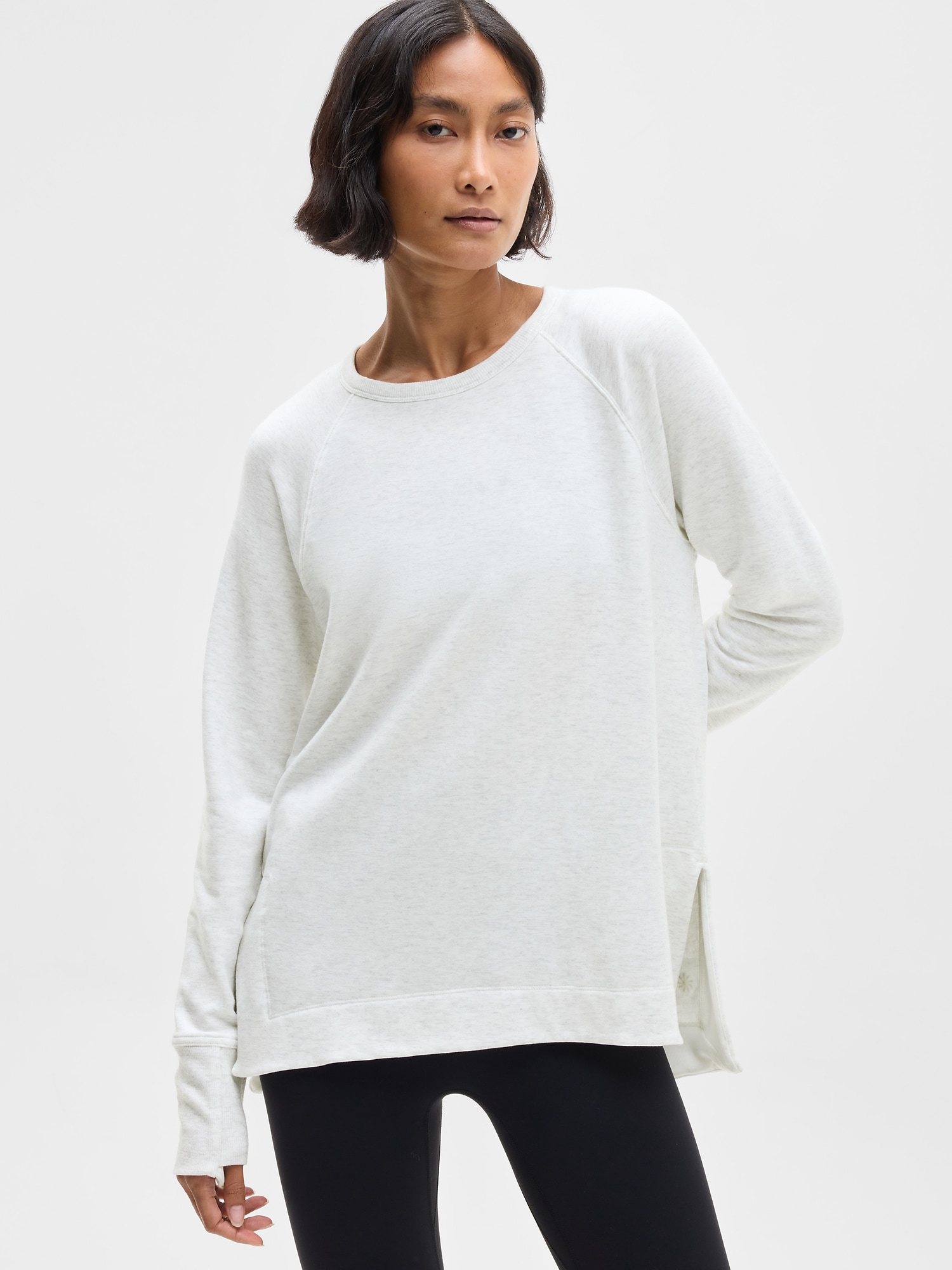 Athleta Women's Coaster Luxe Recover Sweatshirt Gray Size XS