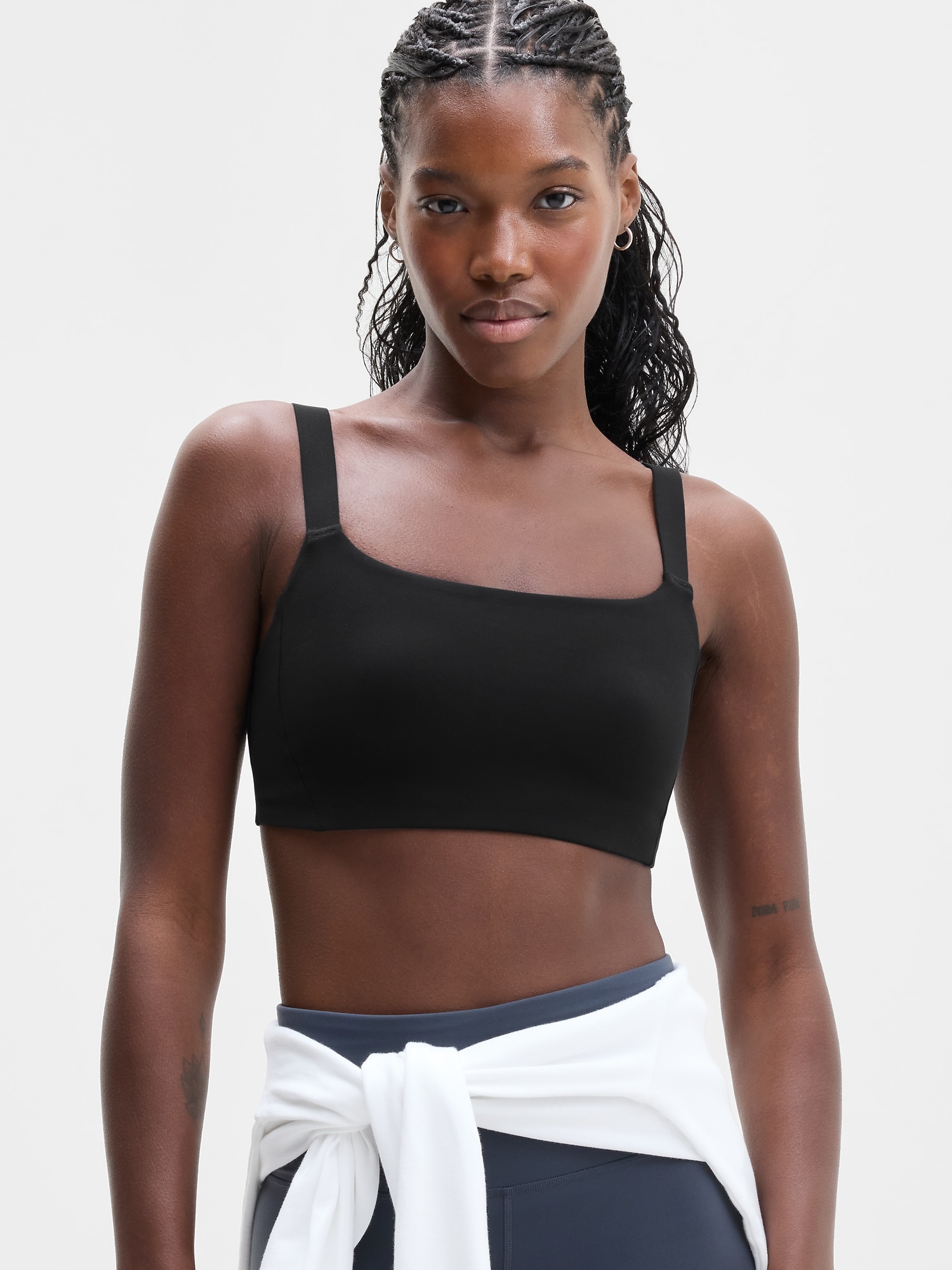 Athleta Women's Reform Adjustable Sports Bra D-Dd Black  Size L