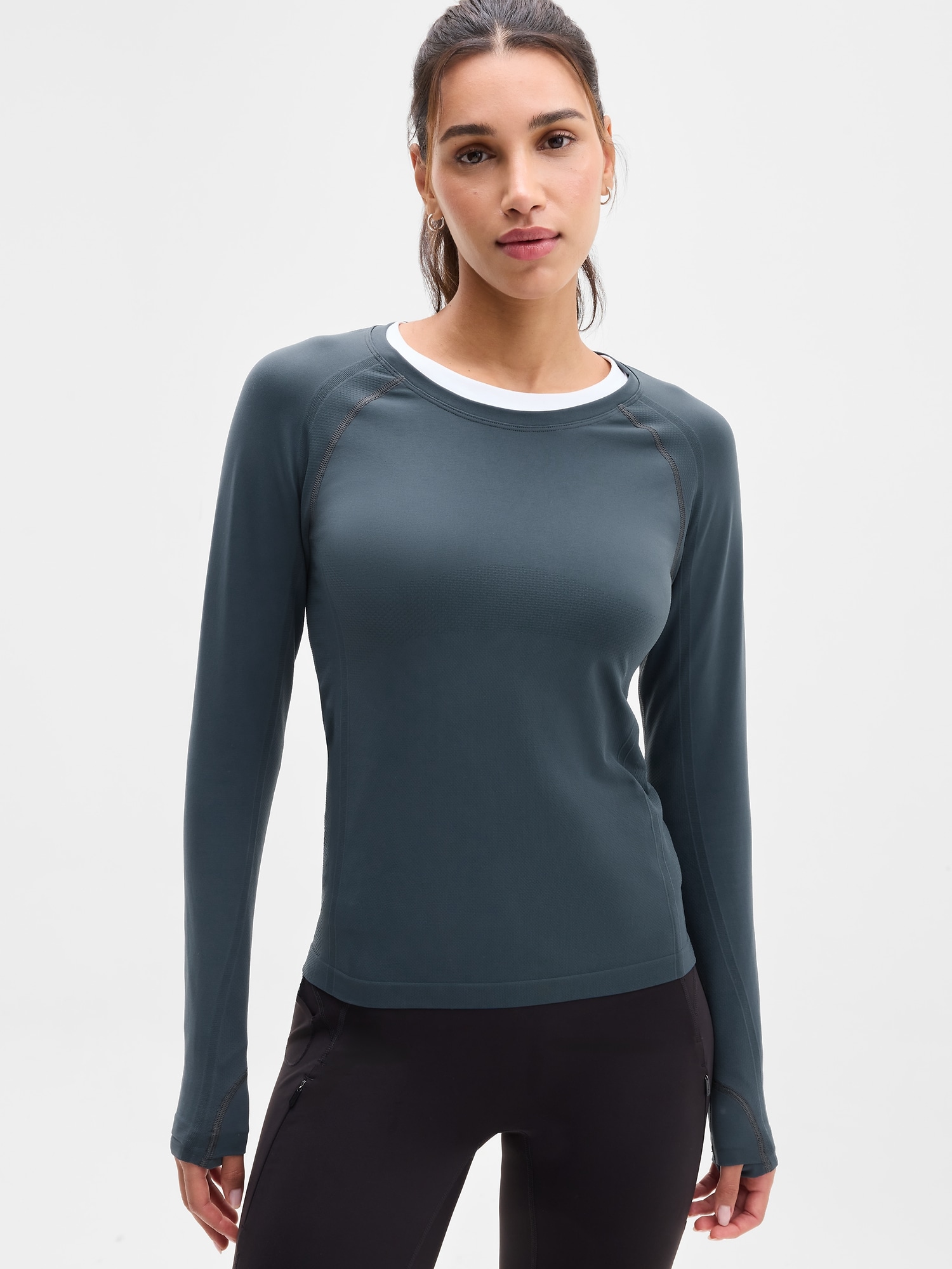 Athleta Women's Momentum Flex Top Blue Size L