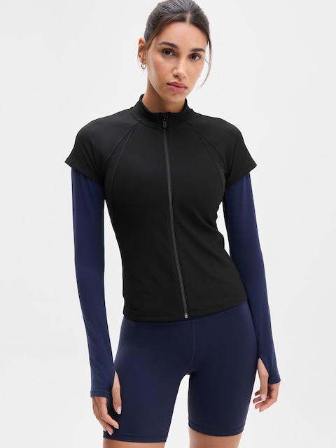 Reset Rib Full Zip Tee