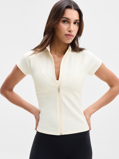 Reset Rib Full Zip Tee