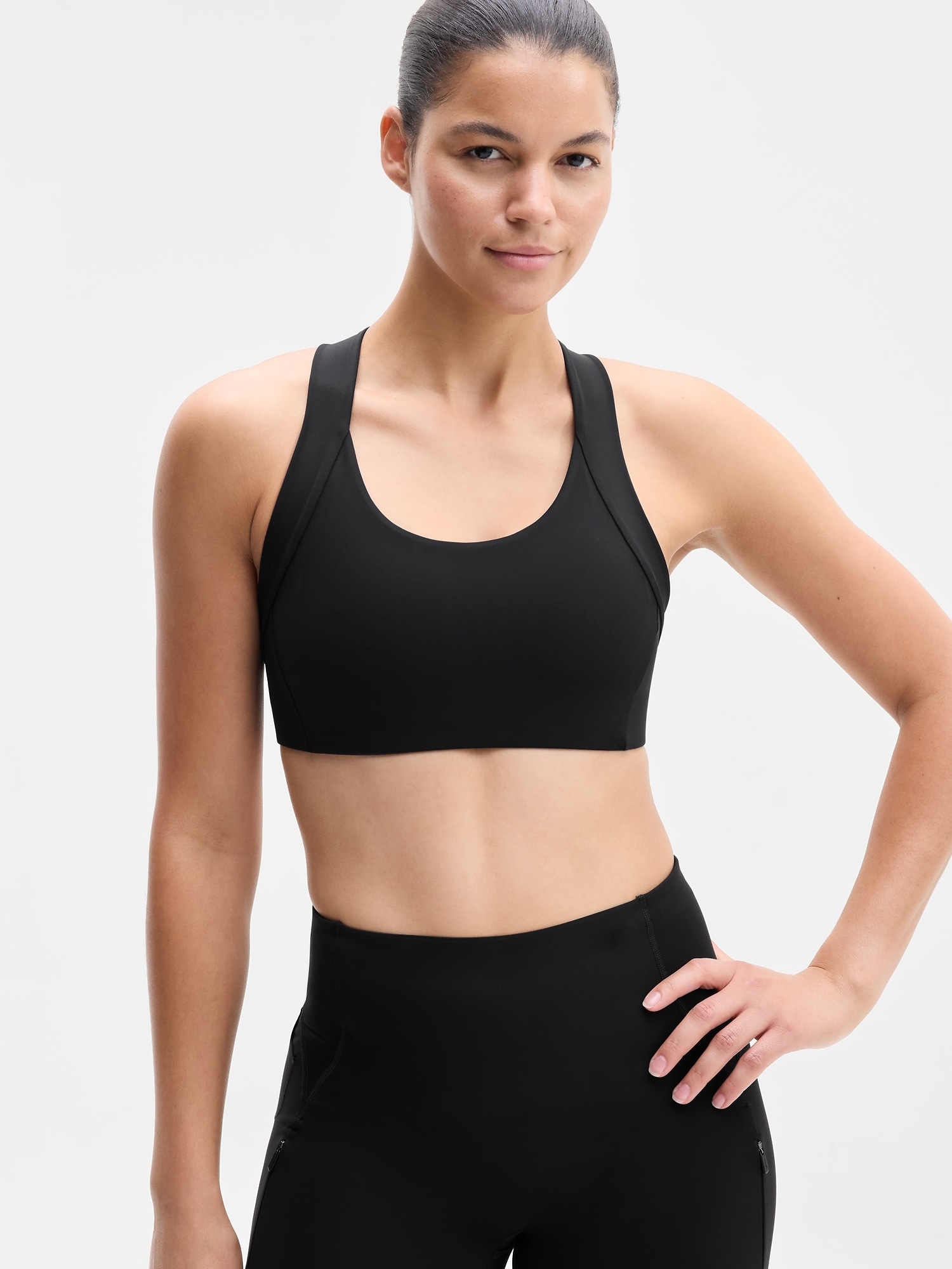 Athleta Women's All Out Mesh Bra A-C Black Size L