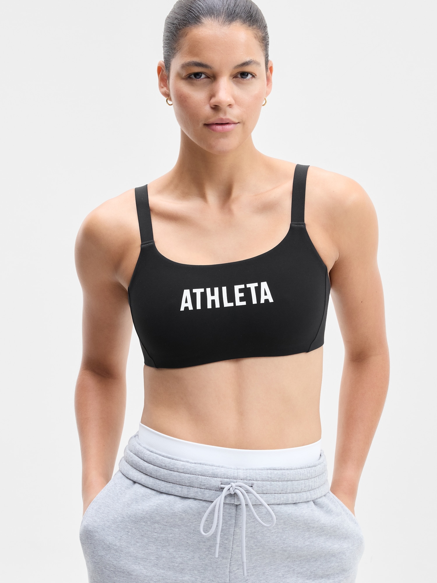 Athleta Women's Reform Adjustable 001 Sports Bra A-C Black Size L