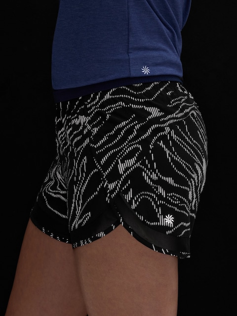Mesh Racer Run Mid Rise 4" Short