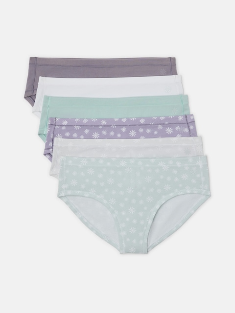 Athleta Girl Right Moves Cotton Bikini Underwear 6-Pack