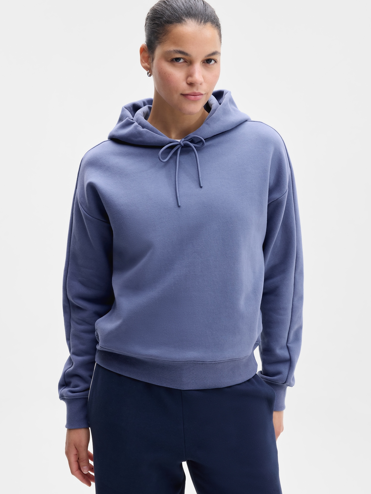 Athleta Women's Forever Fleece Hoodie Blue Size L